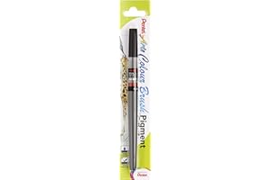 Pentel Colour Brush Pigment Pen - Black - XGFP-101X