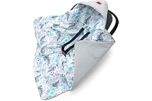 ‎PEPI MADE IN POLAND Pepi - Einschlagdecke Babyschale - 90x90 cm - Kinderwagen Decke - Babyschale Decke - Baumwolle Babydecke für Autositz - Babyeinschlagdecke