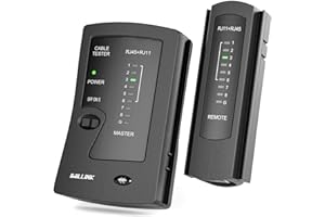 iwillink RJ45 Network Cable Tester - Ethernet Tester PoE for Cat5/6/7 Cable & RJ11/RJ12 Phone Cable (Battery Not Included)