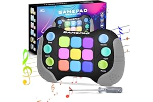 I-TECHHOME Regalo niño 5 6 7 años, Juegos Infantiles, Juguetes niños 3 5 6 7 8 años, Consola portatil, Pop it electrónico, Regalo niña 5 6 7 años, Regalos cumpleaños niños, Regalos Originales (Negro Gris)