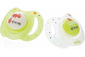 NUBY Nûby ID5887SFSN Green LM Little Moments Soothers (0-6 Months, Green
