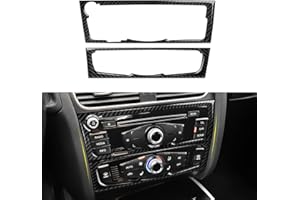OYDDL Pegatina para panel de CD de coche, para control de volumen, compatible con Audi A4 B8 A5 S4 S5 Q5 RS4 RS5 Accesorios interiores (B)