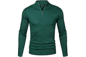 Sykooria Jersey Hombre Invierno Cuello Alto Caliente Suéter Hombre Manga Larga Color Pullover Hombre Cremallera Slim Fit