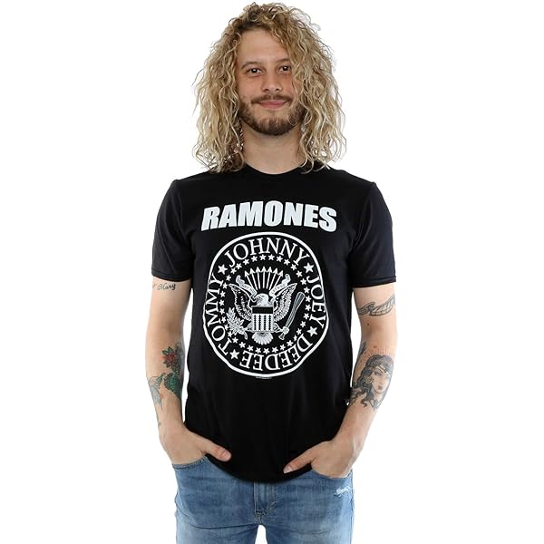Absolute Cult Ramones Boys Beat On The Brat T-Shirt Black 5-6