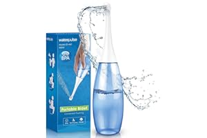 DASGUTES Podusche Portable Bidet Po Dusche - Popodusche 450Ml Vaginaldusche Mit Aufbewahrungstasche Peri Bottle Bidetlity Intim Dusche Wochenbett Grün Tragbarers (blau)
