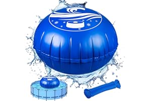 BerrysParadise Poolkissen Winter Ø3,6m XXXL Luftkissen für Pool, mit Doppelnaht, 20m Seil, aufblasbares Überwinterungskissen für Poolabdeckung, Zubehör für Frost- und Wetterschutz
