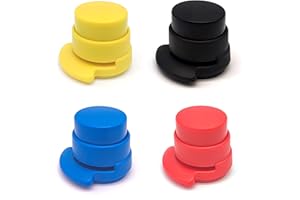 LTHERMELK 4 Stück Heftklammer, Papierbindung ohne Hefter Bürohefter, Tragbarer Mini Nadellose Hefter, für Büro Zuhause Studium, Klammerloser Hefter Schreibtischmodell