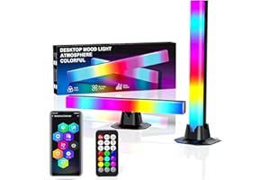 ‎FUPT FUPT LED Lightbar, [2 Stück] RGB Gaming Lampe Fernseher Beleuchtung,TV Hintergrundbeleuchtung Ambient Lightbar Sync mit Musik und APP Steuerung, Ambient Lampe für Gaming, PC, TV, Zimmer deko