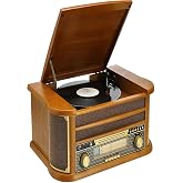 Ultratekno Nostaljik JOT402AM D&Ouml;NENCE Pikap Ahşap 2X5W Stereo Spk MP3 &Ccedil;alar USB-Radyo-CD-Kaset BT M&uuml;zik &Ccedil;alar