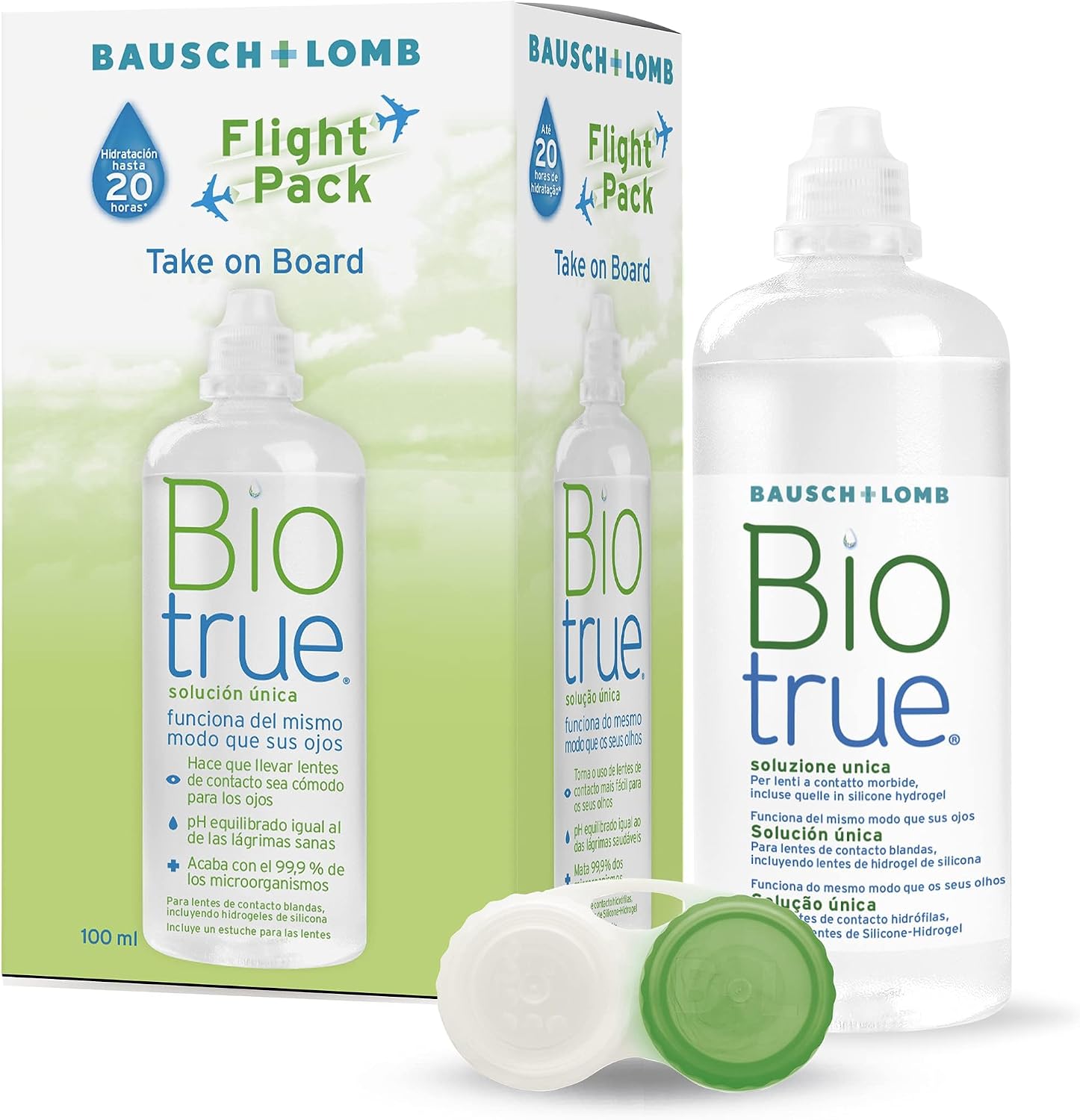 Biotrue Bausch + Lomb Single Solution 100 ml for Soft Contact Lenses