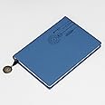 REGAL Signature A-5 PU Leather Notebook Diary, Embossed design hardcover Journal with metal bookmark,192 pages 80 gsm with 3 Colour Separator Sheets