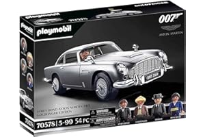 Playmobil 70578 James Bond Aston Martin DB5 – Edition Goldfinger - Movie Cars - Agent Secret Le Plus célèbre du Monde - Modèle Unique - Véhicule Iconique PlaymoPourLesGrands - Dès 5 Ans