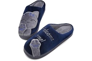 Mishansha Zapatillas de Casa Hombre Mujer Invierno Pantuflas Antideslizantes CáLido