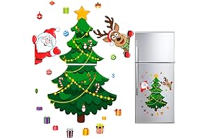 DXPETA Christmas Decorations, 22Pcs Festive Fridge Magnets Set with Santa and Reindeer Designs, Holiday Decor for Home, Classroom, Office, Metal Surfaces