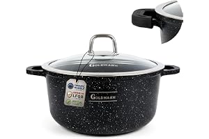GOLDMANN Gryta 26 cm (5L), Non-stick, Induktion & Lock
