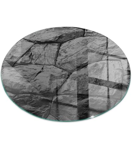 Plaque De Protection Pour Cheminée 60x40 Cm - Verre Trempé Imprimé Motif Bois - Résistant à La Chaleur Et Antidérapant