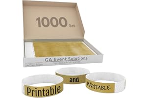 TESTEL GA Event Solutions - Nastro in tyvek, colore oro 1000 Stück 1000 Gold