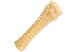 Nylabone Zabawka do żucia jamy ustnej dla psów z agresywnym zgryzem, kształt pierścienia, smak kurczaka, dla dorosłych psów powyżej 23 kg, 194 g