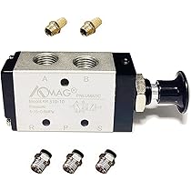 Pneumatisches 5-Wege Handhebelventil - Druckluftventil PT 1/4 Für Industrie