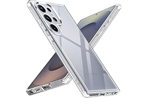 ‎IVOLER ivoler Never Yellowing Przezroczyste etui do Samsung Galaxy S25 Ultra 5G, ochrona wojskowa, ochrona aparatu, odporne na wstrząsy, zarysowania, przezroczyste, cienkie, etui na telefon komórkowy