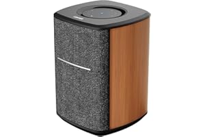 Edifier MS50A - Altavoz Samrt WiFi Multiroom con Bluetooth y función estéreo inalámbrica, Funciona con Amazon Alexa, Apple AirPlay 2, Spotify, etc., Color marrón