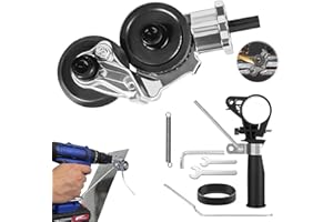 LOEPENLE Blechschere Elektrisch Nibbler,Metallblechschneider Präzises,Nibbler Für Bohrmaschine,Elektrische Blechschere,Metal Nibbler Drill Attachment,Elektrische Bohrschere Aufsatzschneider Nibbler