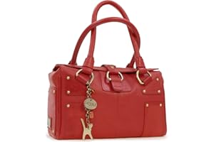 Catwalk Collection Handbags - Women's Leather Top Handle/Shoulder Bag - CLAUDIA