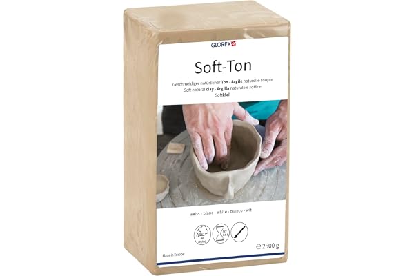 GLOREX – Soft-Argile Blanc 2500 g séchage à l'air