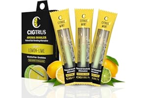 Cigtrus Smokeless Air Inhaler - Tobacco-Free, Nicotine-Free, & Non-Electric | Oral Fixation Relief Aid | Habit Replacing Breathing Stick | (Yellow)