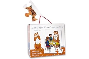 UNIVERSITY GAMES Paul Lamond Tiger Who Came to Tea Floor Puzzle (24 Pieces), 4175, White