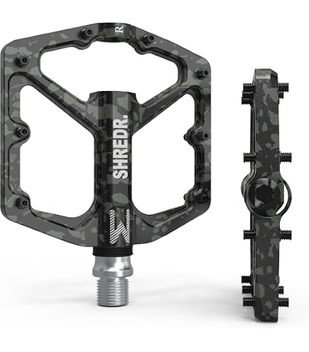 Reverse Pedal Escape Flat Fahrrad Pedal Oliv grün Sport & Freizeit