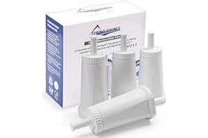 Tepimato 4 Pack Water Filter for Sage, TÜV SÜD Certified Coffee Machine Cartridge Replacement Filters for Sage Barista Express Pro Touch, Compatible with SES810, SES875, SES880, SES920, SES980, SES990