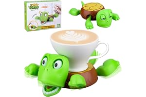 Vibbang Posavasos Divertido 3D con Ojos Abiertos y Expresión Graciosa de Tortuga - Regalo para los Amantes (A)