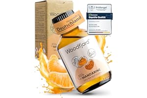‎WOODFJORD WOODFJORD Saunaaufguss Mandarine BIO 100 ml I Premium Sauna Aufgussmittel für authentische und nachhaltige Saunaerlebnisse I Saunaöl und Saunaduft I Wohltuend und ausgleichend