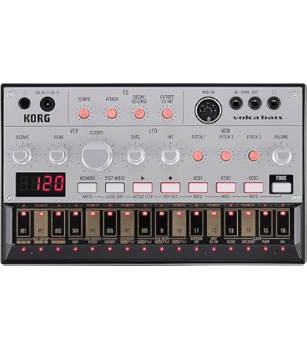 鍵盤楽器 Korg Volca Bass Korg - volca Bass - Analogue Bass Machine Synthesizer : Amazon.co
