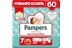Pampers Baby Dry Mutandino, 60 Pannolini, XXL, Taglia 7