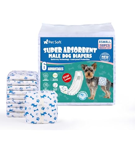 150 Stück Hundewindeleinlagen – Super Saugfähig, Für Bauchbänder & Bandagen, Männlich/weiblich