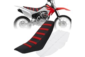 JFG RACING Dirt Bike Seat Cover,Universal Motorcycle Seat Covers for CR CRF MX MXR XT XTR Motorcycle Dirt Pit Bike Motocross-Red