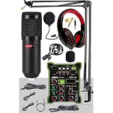 Lastvoice BM800 Functional Paket-1 St&uuml;dyo Mikrofon Ses Kartlı Mikser Kulaklık Stand