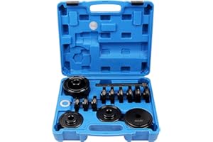 CCLIFE 23 pièces Kit d'outillage extracteur roulement de Roue，Universel pour Le démontage des moyeux de Roue Avant, avec extracteur de roulements