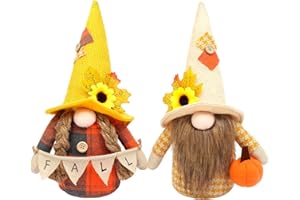 Bakecat Autumn Gonk, 2Pcs Autumn Decoration Halloween Gnome, 11.8 Inches Tall