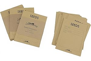 Creamore Mill Seed Envelopes - 20 Pack, Brown, Rectangular, Gummed Seal