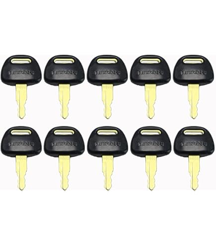 10 Chiavi Di Accensione 14603 - Per Trattori, Escavatori E Macchine Edili