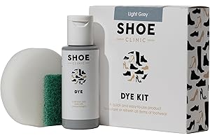 SHOE CLINIC All in One Shoe Colouring Kit (Dark Blue) - Restores The Colour of Leather, Suede, Nubuck, Fabric, Satin, and Canvas Footwear | Complete Shoe Dye Kit