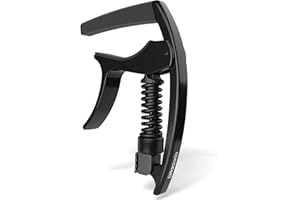 PLANET WAVES D'Addario kapodaster gitarowy - NS Tri Action - kapodaster do gitary - gitara Capo - kapodaster - czarny