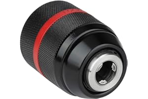 LANTRO JS Portabrocas Taladro, 1/2 Mandril para Taladro autoblocante, 1/2-20UNF Montaje 2-13 mm Portabrocas manual sin llave de cambio rápido para múltiples propósitos taladro