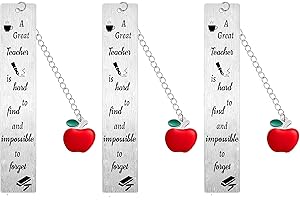 WAECEIP 3PCs Teacher Gifts Bookmark Graduation Gifts 2023 Teacher Appreciation Gift Teacher Gifts for Women Men on Teachers Day Birthday Graduation Season
