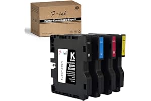 F-ink - Cartucce d'inchiostro a sublimazione, compatibili con Sawgrass Virtuoso SG500 SG1000, 4 colori (nero, ciano, magenta, giallo) (versione A)