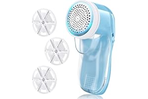 TIPTOP HOME Lint Remover, Bobble Remover for Clothes, Fabric Shaver With 3 Replaceable Blades, Clothes Debobbler, Fabric Shaver for Clothes, Electric Lint Remover for Clothes/Bedding/Furniture, Clothes Defuzzer