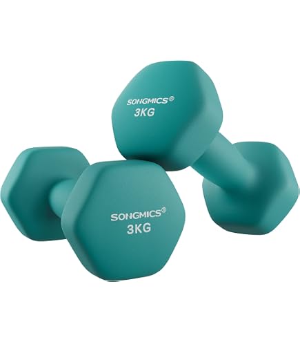 Apollo Kit Haltères Courts 1-3 Kg X2 - Set Musculation 6 Pièces + Support, Néoprène Antidérapant Fitness Maison Femme Homme